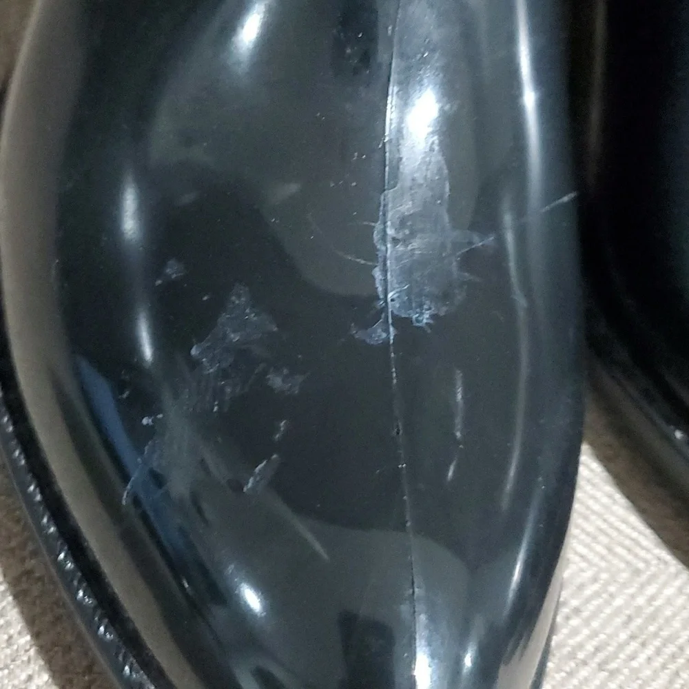 JEFFREY CAMPBELL BLACK CLASSIC RUBBER RAINBOOTS SIZE 9